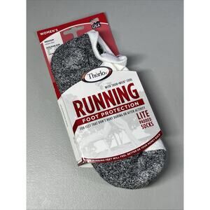 Thorlos Women's Lite Running Socks M Thin Cushion Micro Mini Crew Low Cut 1 Pair